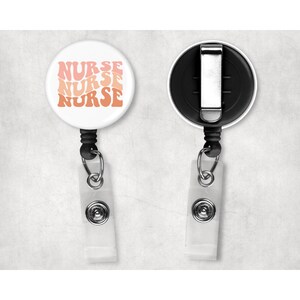 Pink Nurse Badge Reel - Nurse Badge Reel - Badge Buddy - Badge Reel