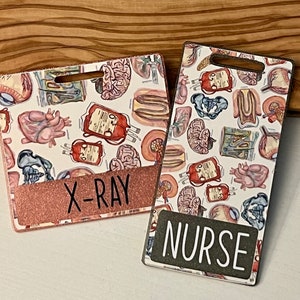 Custom Badge Buddy - Anatomy Organs Badge Buddy - Nurse Badge Buddy - Halloween Badge Buddy - Marker Parker - ID Badge