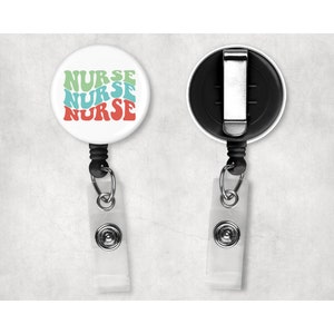 Retro Krankenschwester Badge Reel - Krankenschwester Abzeichen Reel - Badge Buddy - Badge Reel