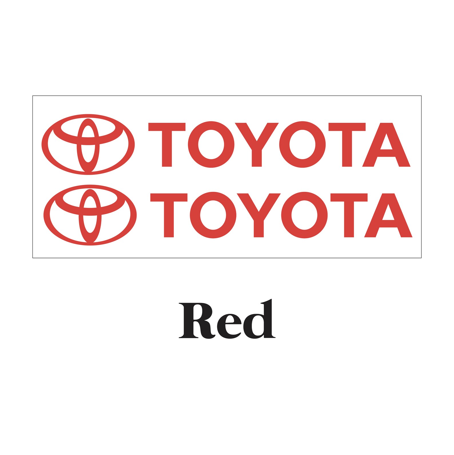 TOYOTA Car Decals / Vinyl Sticker / Bumper Sticker Etsy