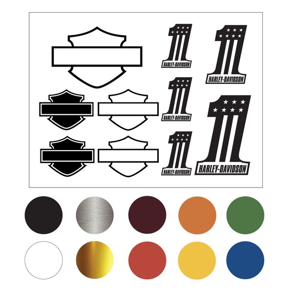 Die Cut Vinyl Sticker Decal Fit HARLEY DAVIDSON Combo No1 - Etsy