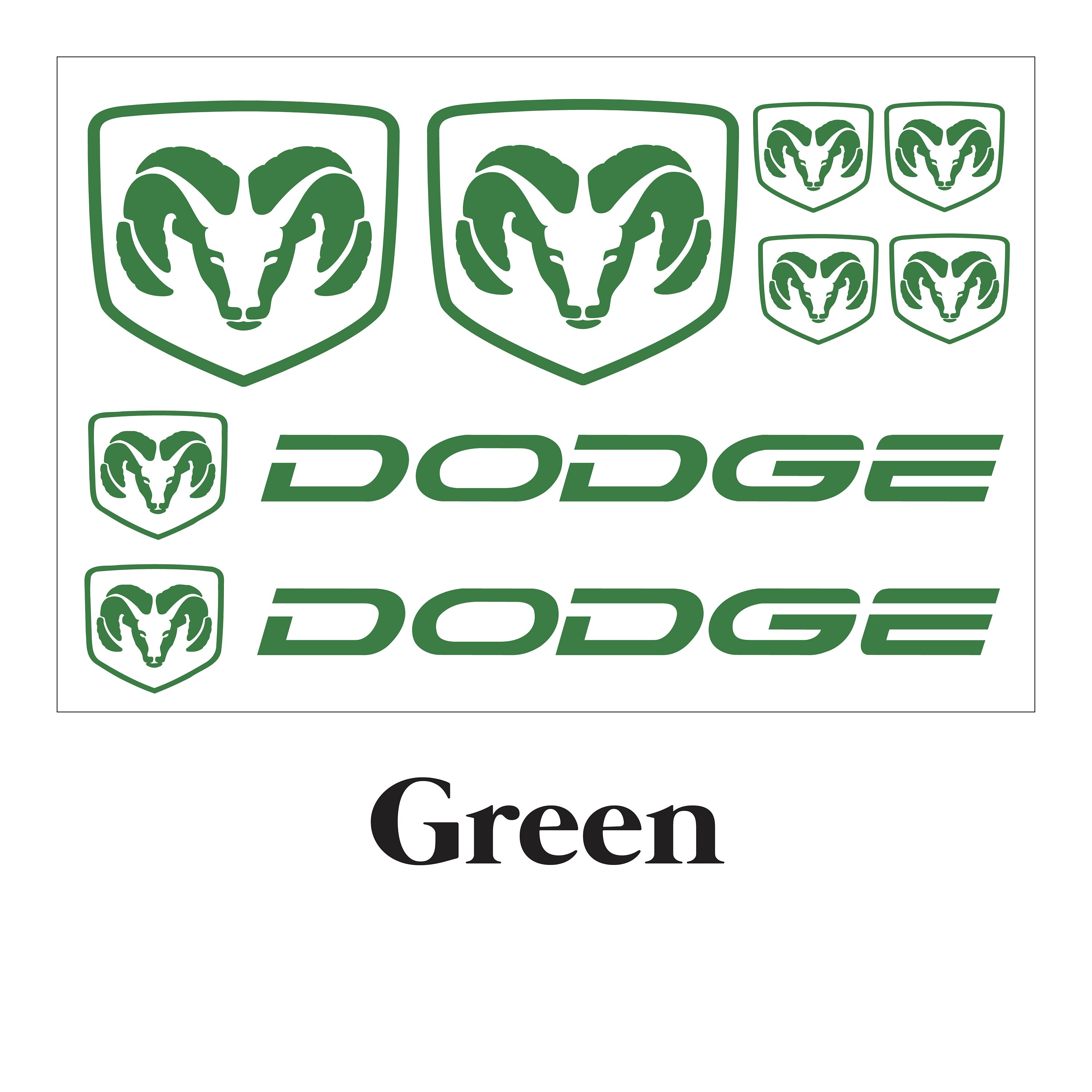 DODGE Car Decals / Vinyl Sticker / Bumper Sticker Free Etsy