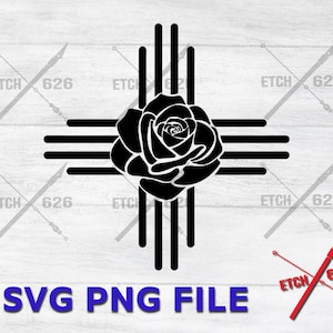 Zia Rose digital download, svg, ai, png, pdf, psd, laser cut cricut files