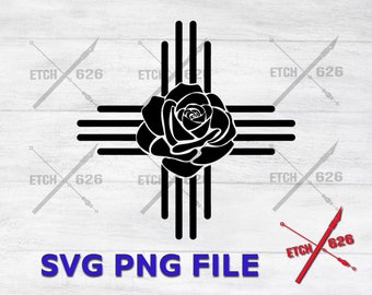 Zia Rose digital download, svg, ai, png, pdf, psd, laser cut cricut files