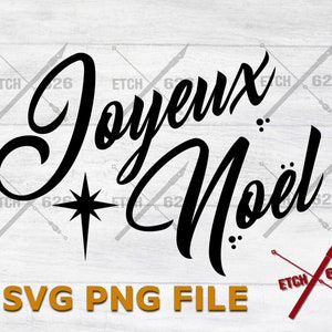Joyeux Noel, francuski pakiet Wesołych Świąt SVG, gotowy do druku laserowego, Cricut, pliki cyfrowe, święta, prezenty, prezenty,