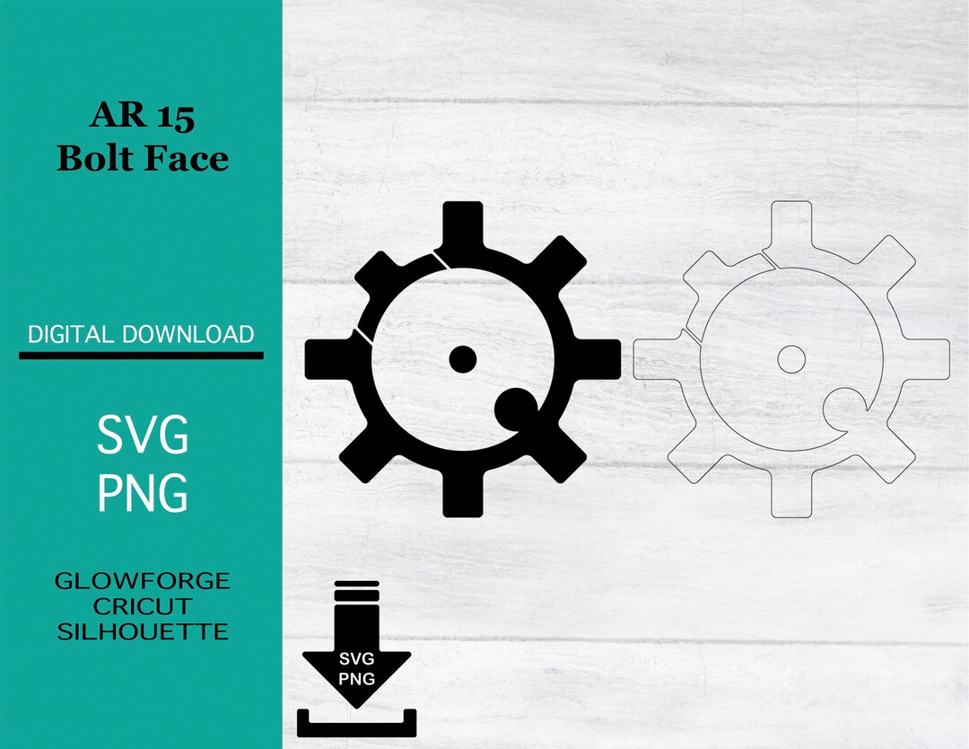 AR 15 Bolt Face Digital Download Files Truck Decal Laser - Etsy