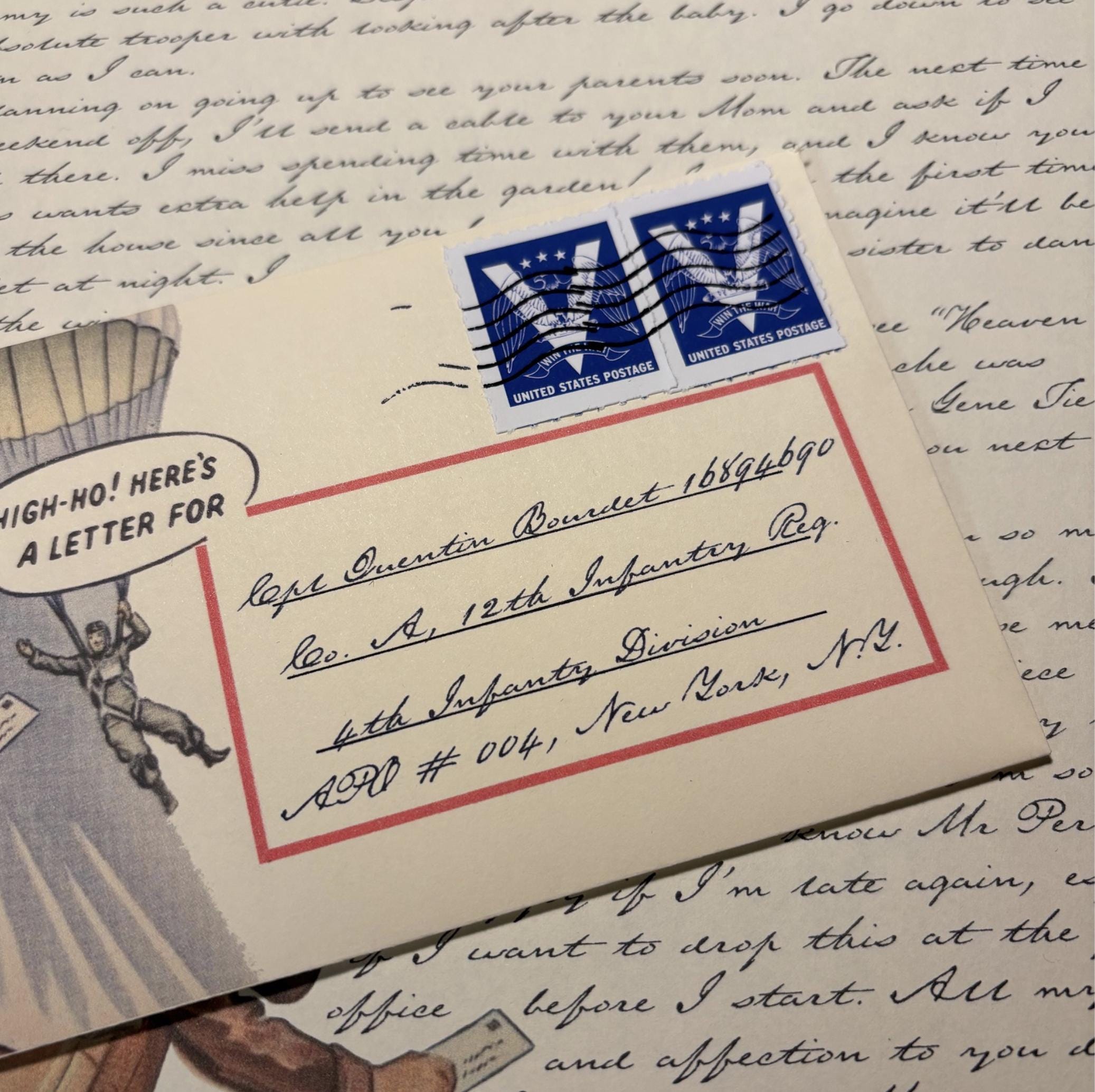Lettre Manuscrite Vintage 1939-1945 - Témoignage émouvant Seconde Guerre Mondiale