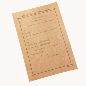Carte de Circulation Temporaire Français WW2 Copie