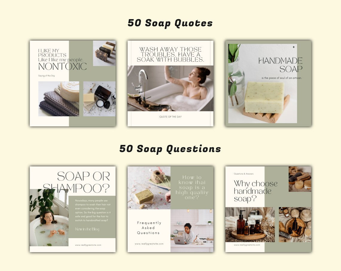 200 Soap Templates for Social Media, Soap Quotes for Social Media, Soap ...
