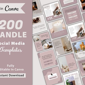 200 Candle Canva Templates for Social Media, Candle Quotes for Social Media, Candle Business for Instagram | Digital Download