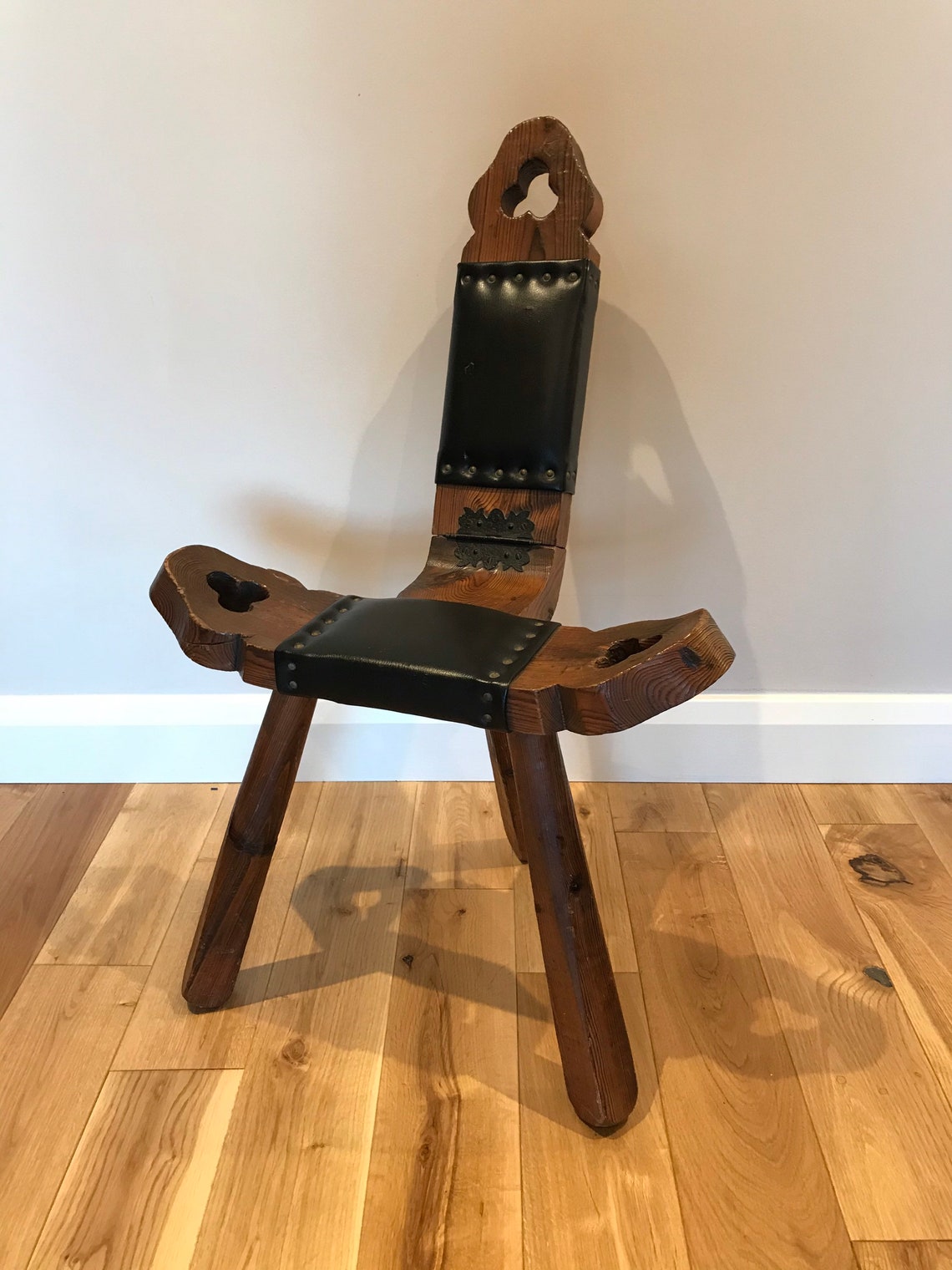 Vintage 1950s Hand Made Spinning Chair Etsy