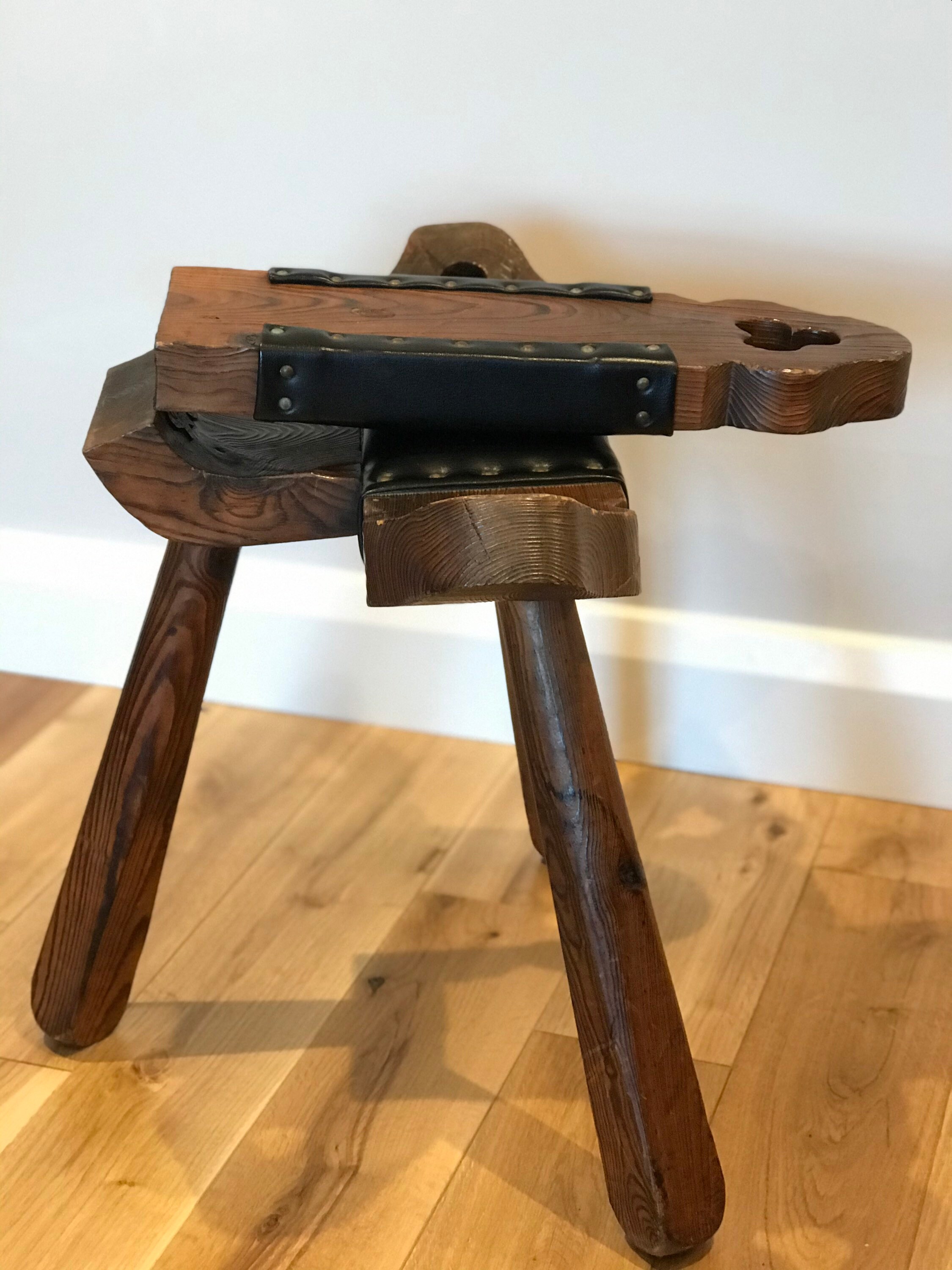 Vintage 1950s Hand Made Spinning Chair Etsy