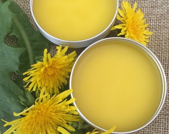 Organic Dandelion Salve/ For S0re Muscles And Ch@pped Skin/ Homemade