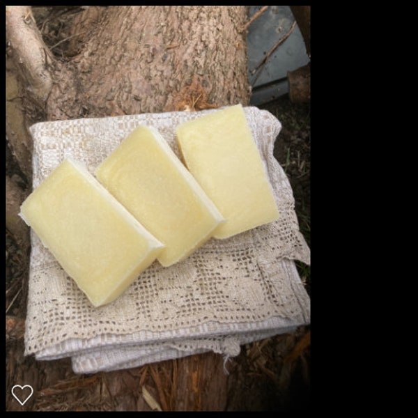 100% Grass Fed Beef Tallow Soap/Unscented/Pure/Old Fashioned/Handcrafted/Natural