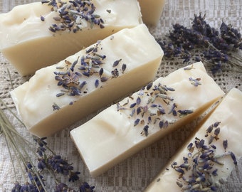 Lavender Tallow Soap/ Gift For Flower Lovers/ Floral Soap/ Luxurious lavender soap/ bathroom soap