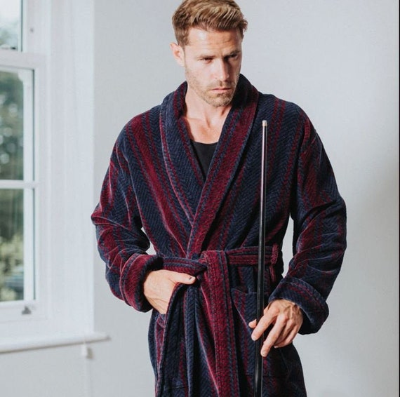 Bown Of London Luxurious Egyptian Cotton Velour Bathrobe Dressing