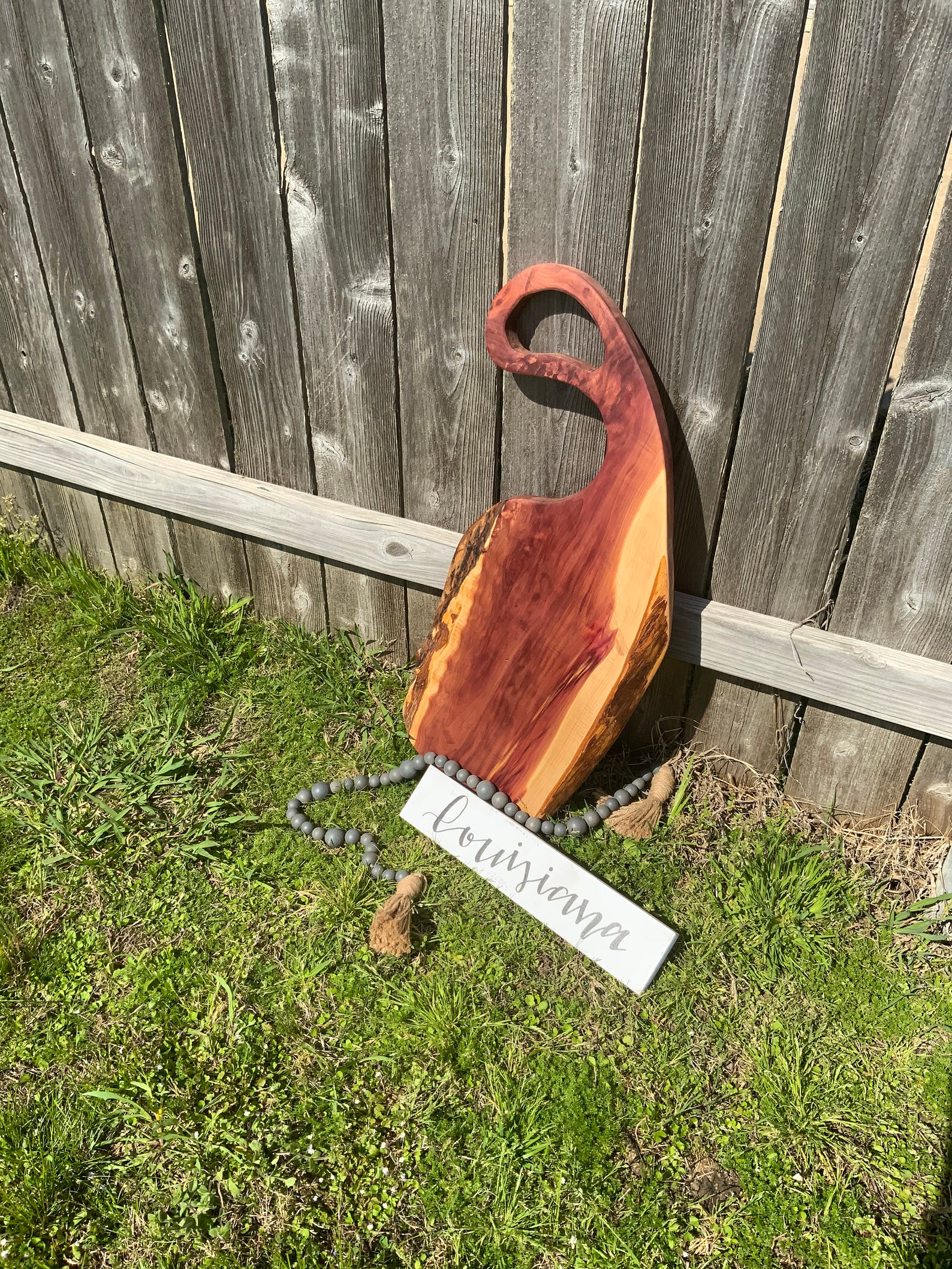 Very red Cedar charcuterie board Etsy