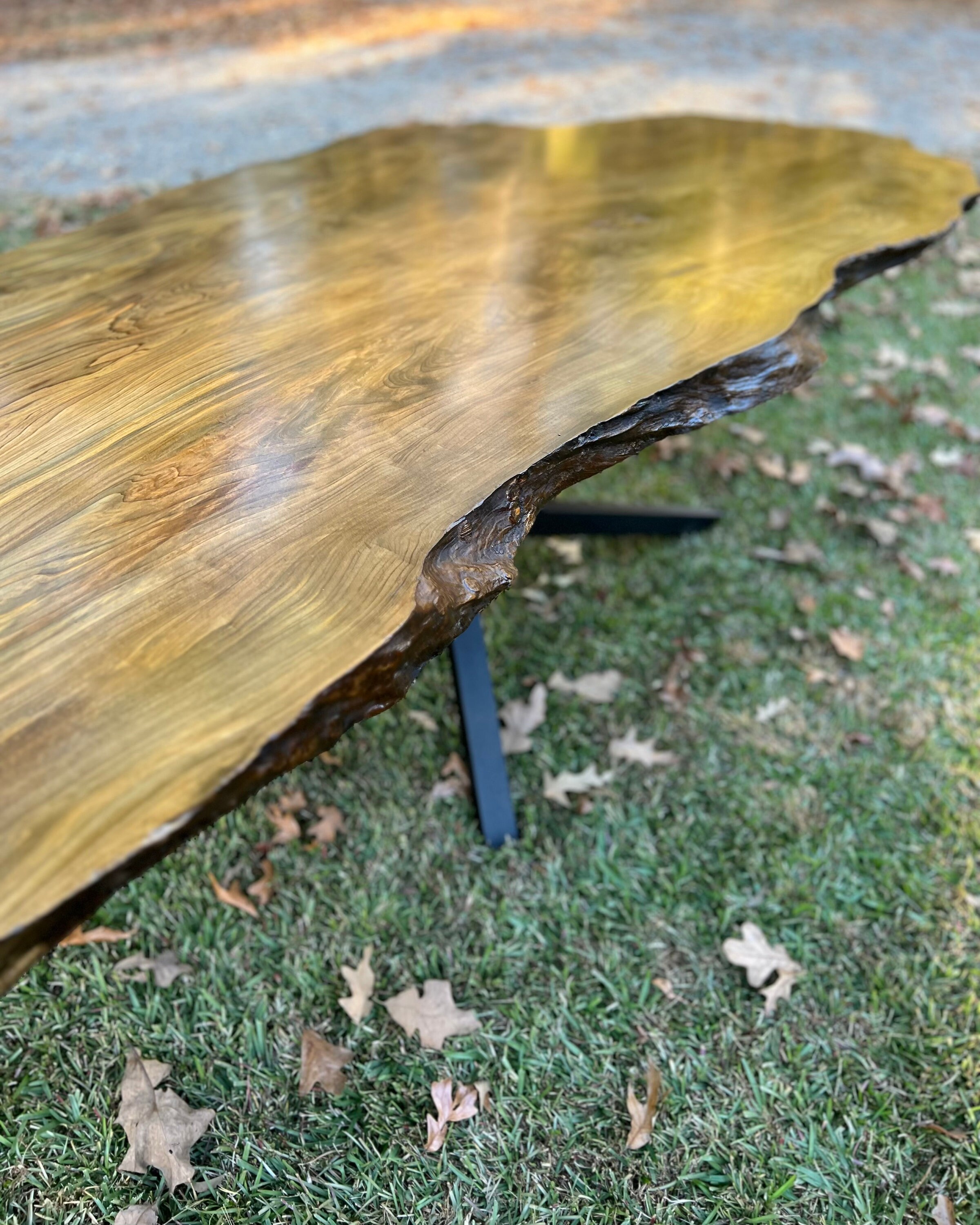 Custom Order Louisiana Sinker Cypress Solid Slab Dinning Table - Etsy