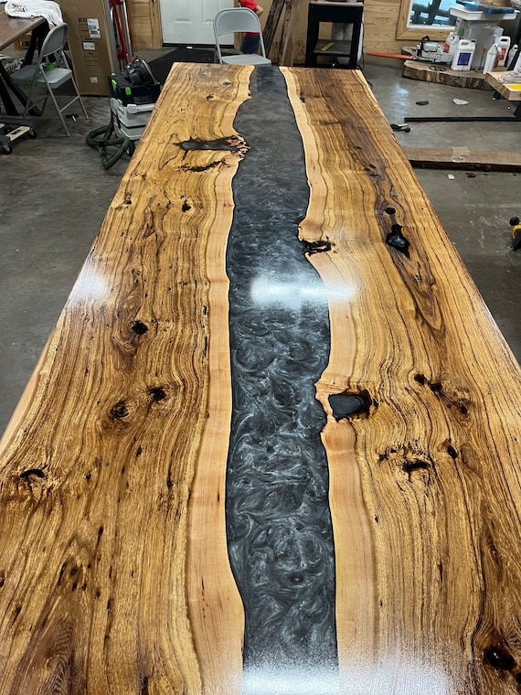 Hickory epoxy table deals