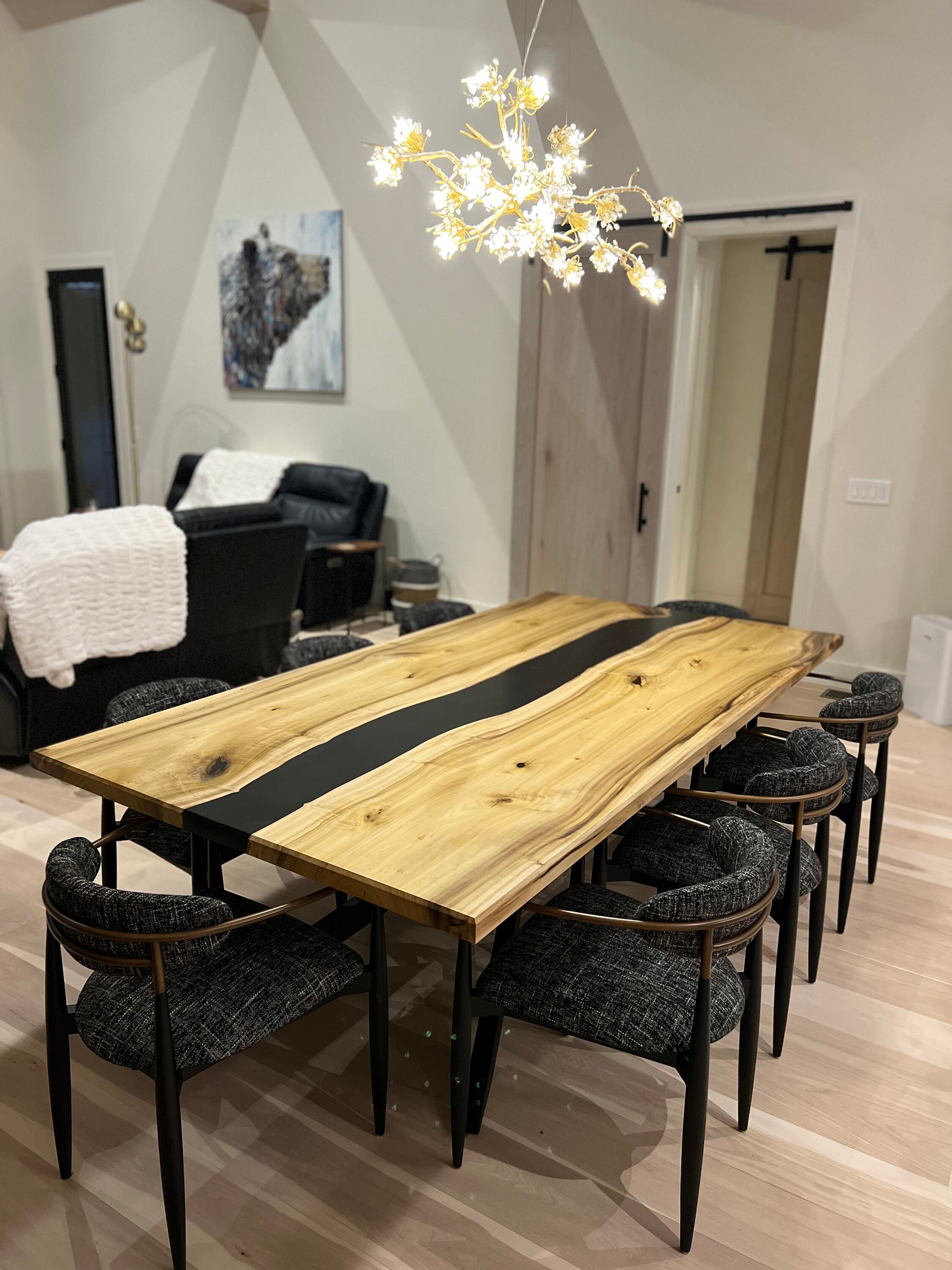 SPECTACULAR!! 8ft Tulip Poplar River Table! - Etsy