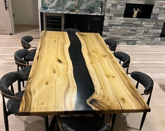 SPECTACULAR!! 8ft Tulip Poplar River Table! - Etsy