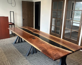 SPECTACULAR!! 8ft Tulip Poplar River Table! - Etsy