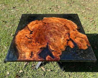 IN STOCK Red oak BURL nook table