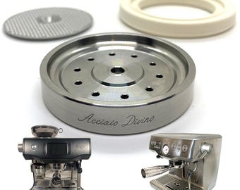 Kit de 3 piezas de mampara de ducha de acero inoxidable para cafeteras expreso de doble caldera Sage/Breville - Oracle SES900 SES920 SES980