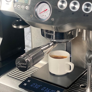 Acciaio Divino - Divine Steel 100% Solid Stainless-Steel Handle & Body + 18g Basket | Heavy Duty Espresso Portafilter