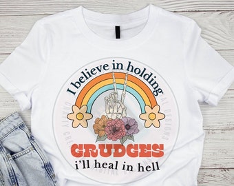 Holding Grudges Sarcastic Design, Funny Retro PNG (Digital Download)