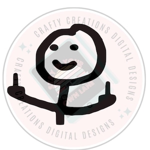 Stickman middle finger vinyl decal, double middle finger decal, f u decal, cute decal, funny middle finger, decal, flicking off decal, funny