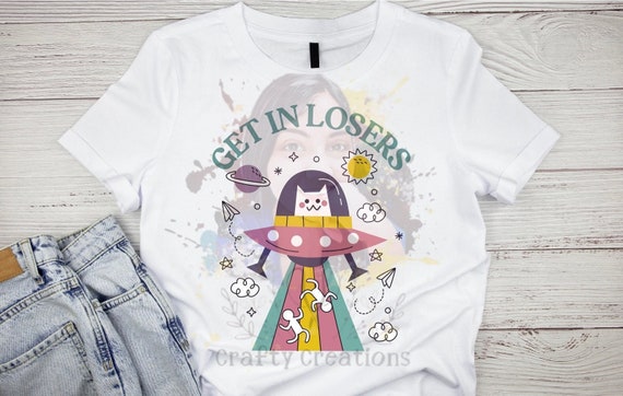 Cat UFO Png Design, Get In Losers, Alien Sublimation (Digital Download)