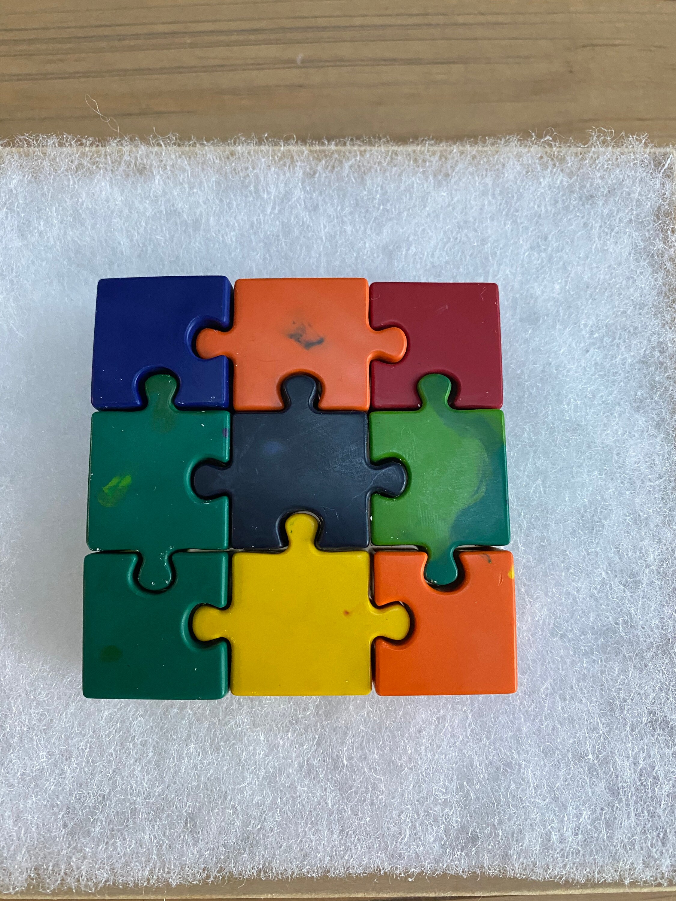 Puzzle Crayons Autism Awareness Etsy