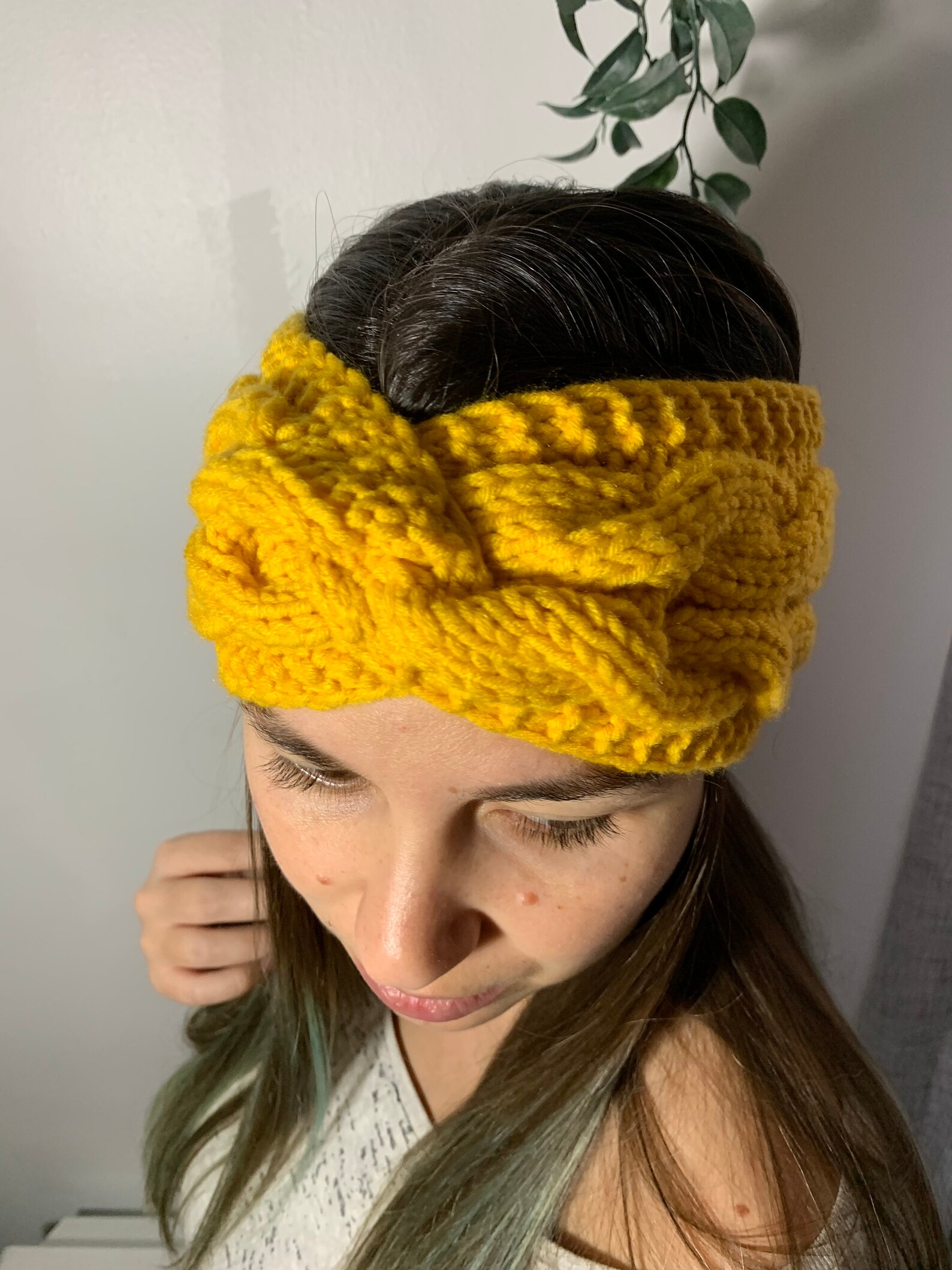 Wool headband wool ribbon plush for hair braided headband Etsy