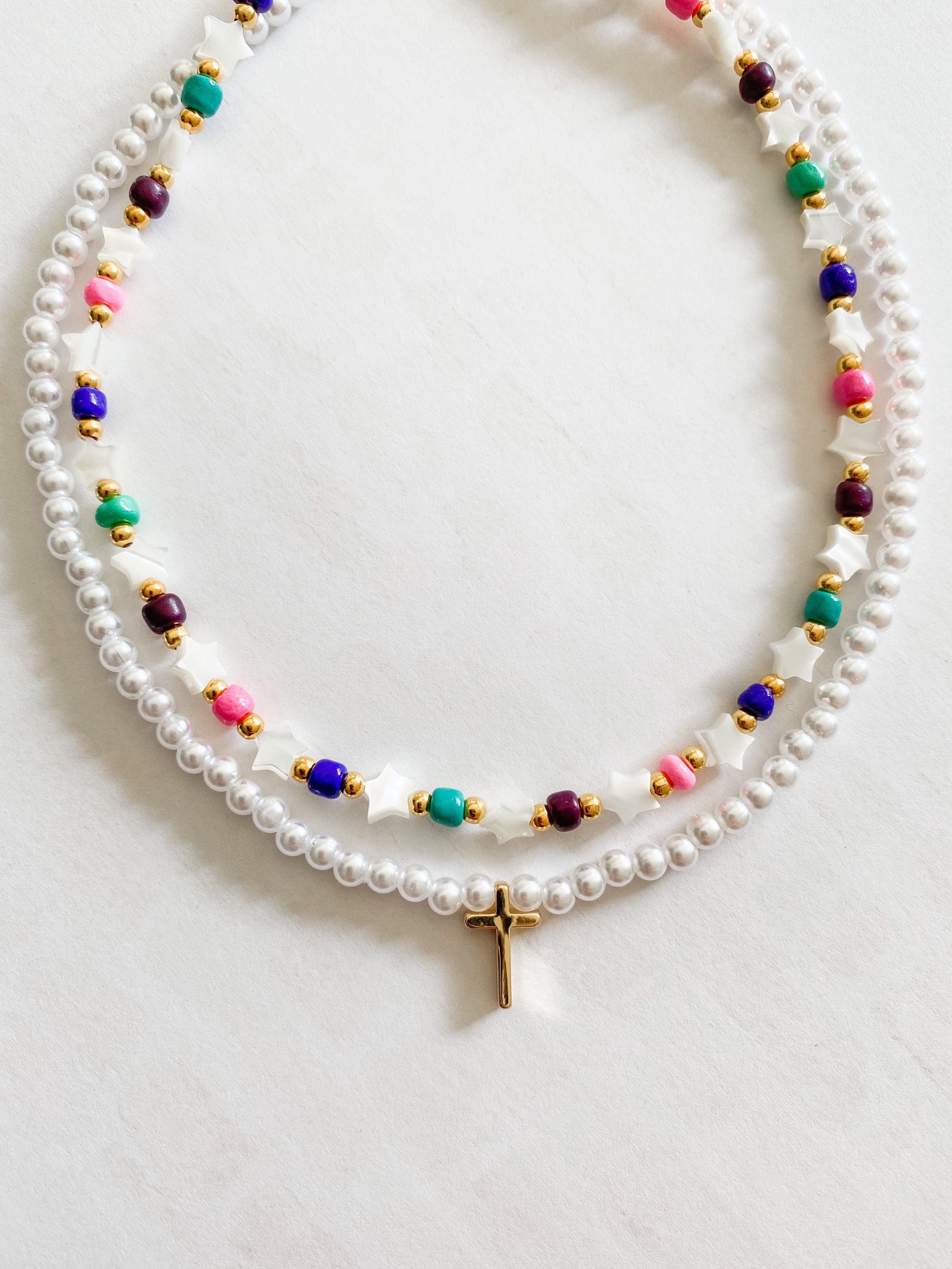 Star and Seed Bead Necklace - Etsy