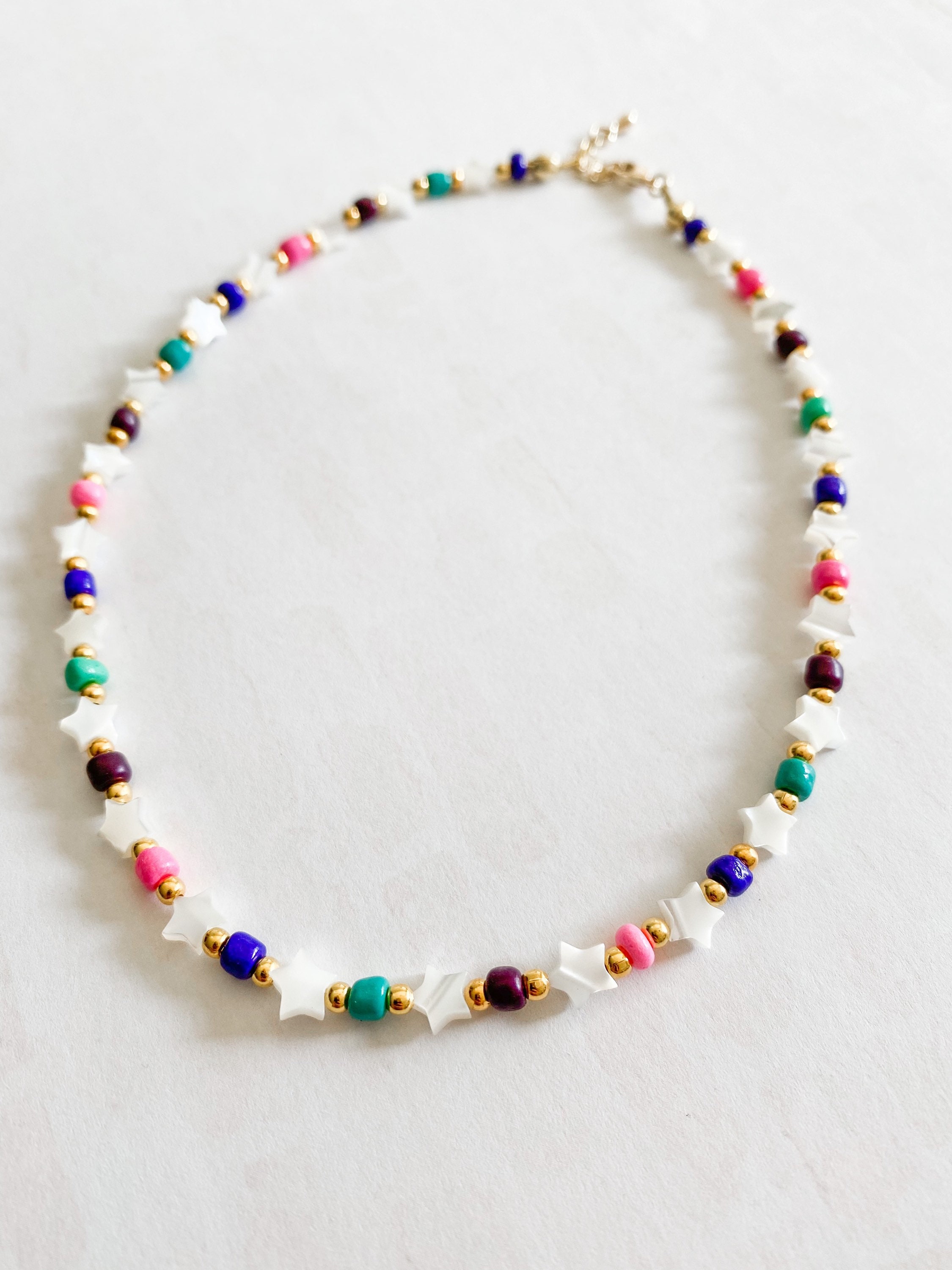 【KOOLOSET】Star Beads Necklace (handmade) Star and Seed Bead Necklace - Etsy