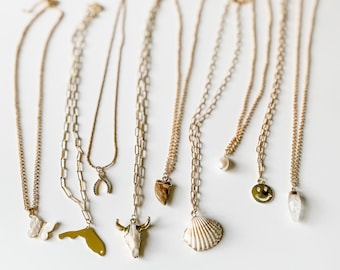 Gold Charm Necklaces