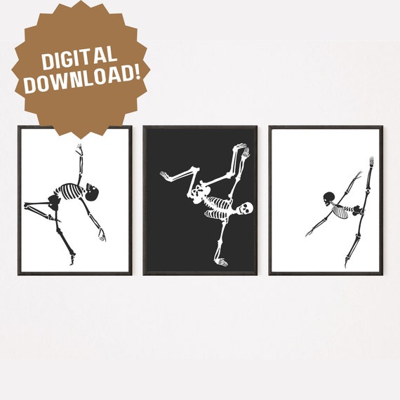 Halloween Art Set of 20 Printables Spooky Decor Halloween Etsy