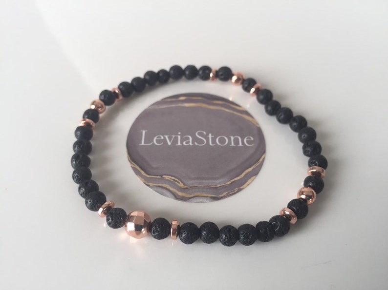 Sunstone Essential Oil Lava Bead Diffuser Pink Zebra Jasper Moonstone /& Rose Gold Hematite Set Stacking Gemstone Beaded Bracelets