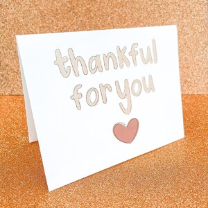Thankful For You Greeting Card: Thanksgiving Gratitude
