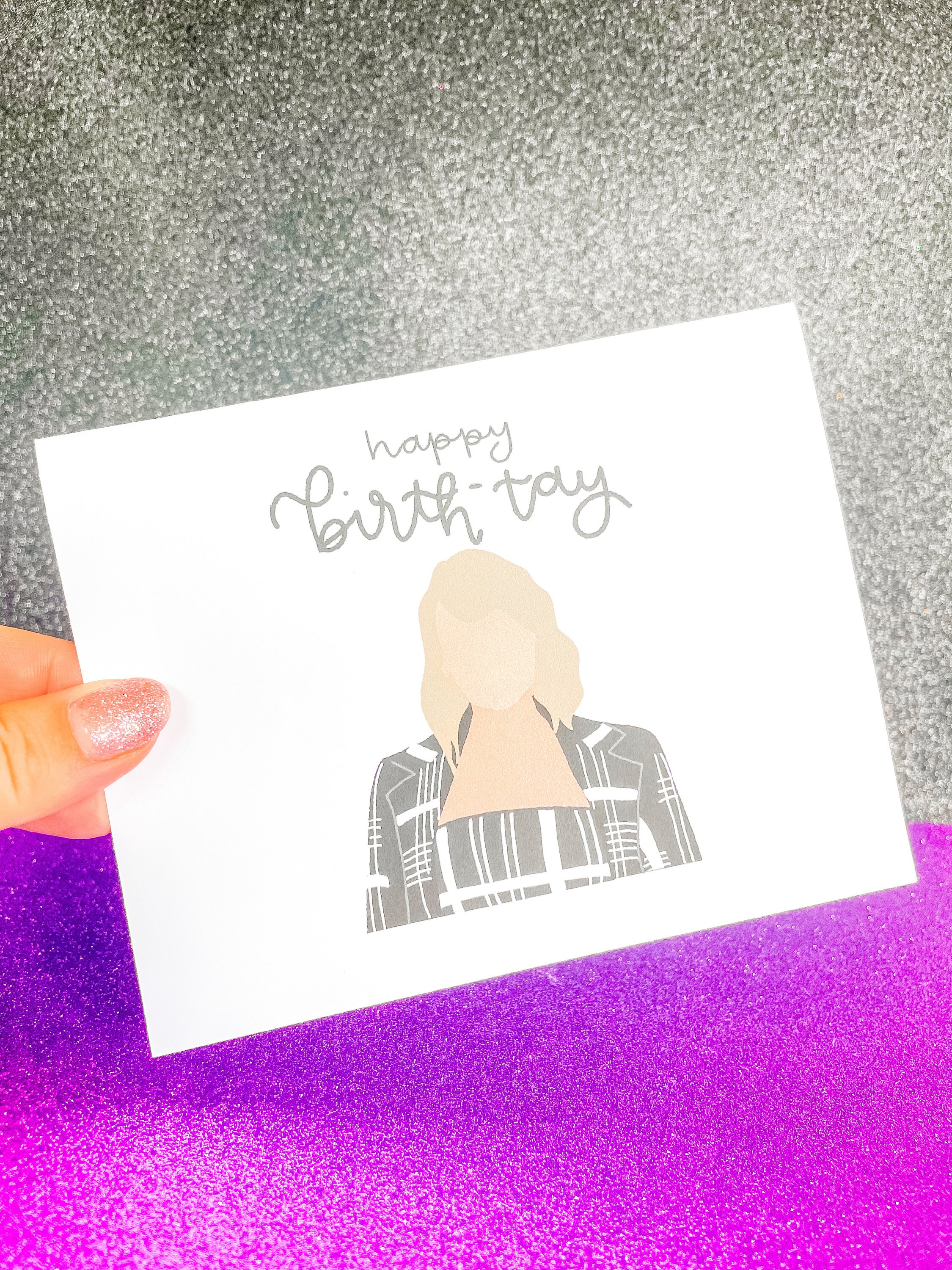 Taylor Swift Birthday Card Cute Birthday Card Happy Birthtay - Etsy