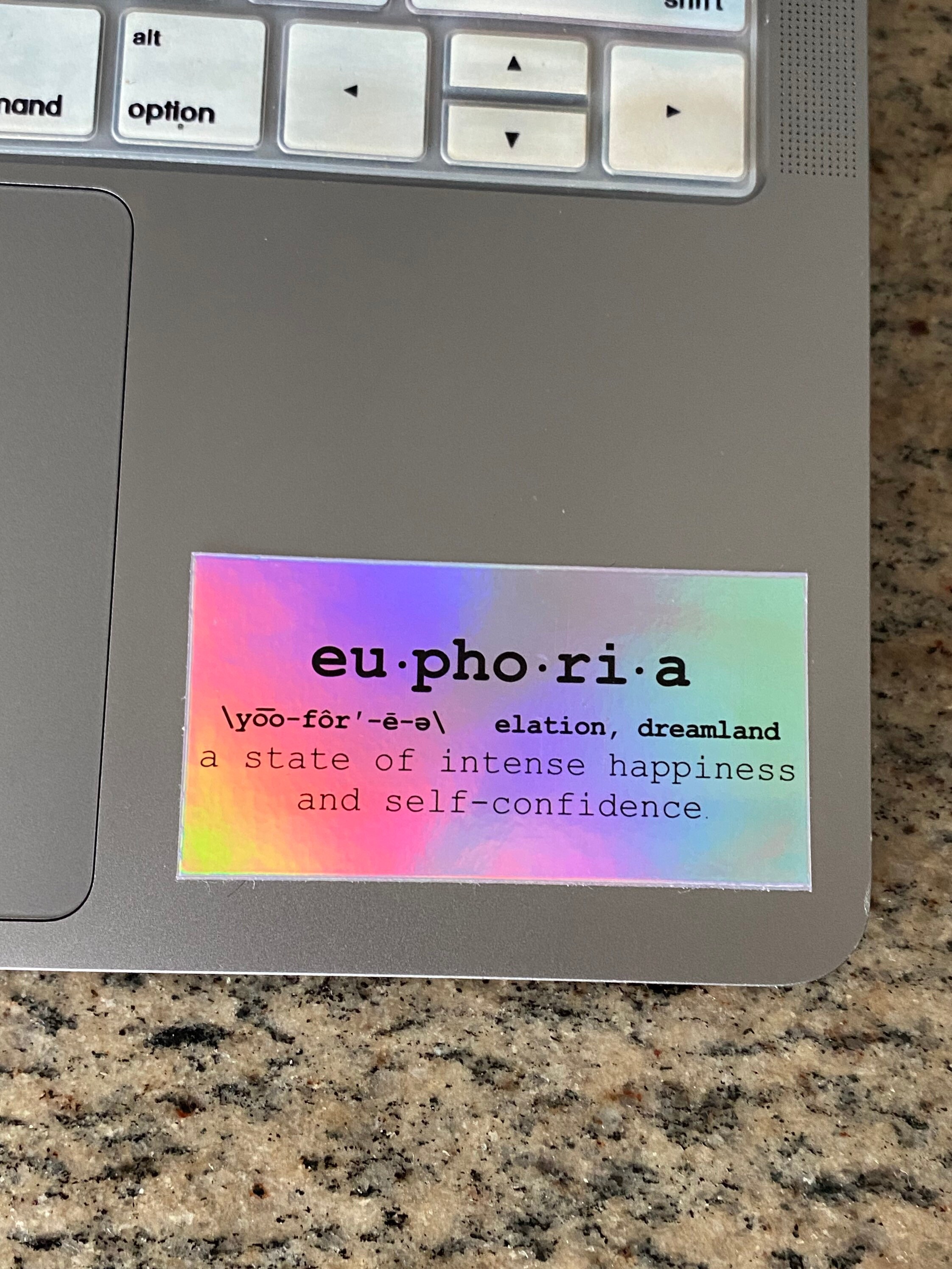 Euphoria Holographic Vinyl Sticker Euphoria Definition Etsy