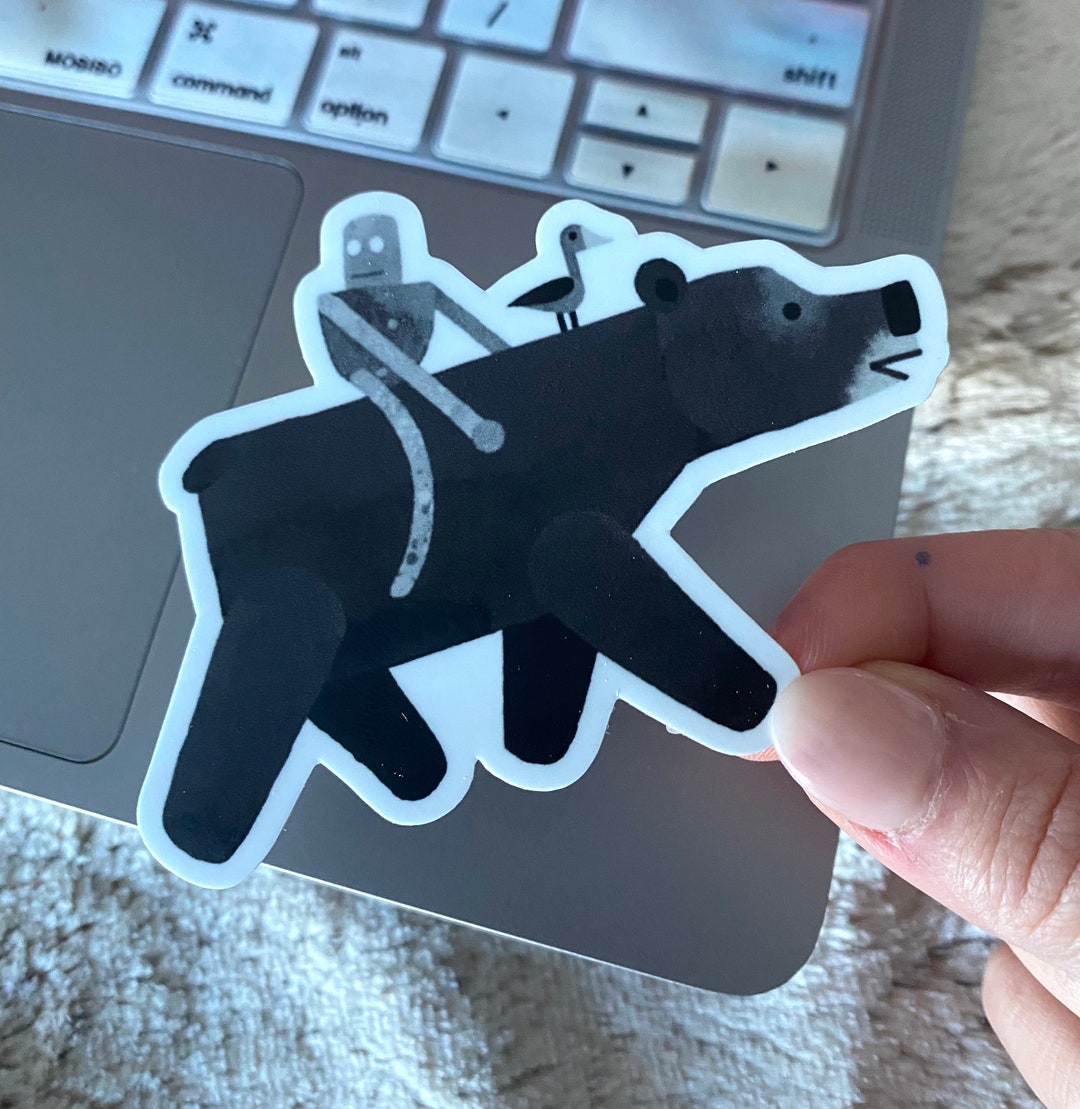 The Wild Robot Die Cut Vinyl Sticker Roz and Brightbill Decal Childrens ...