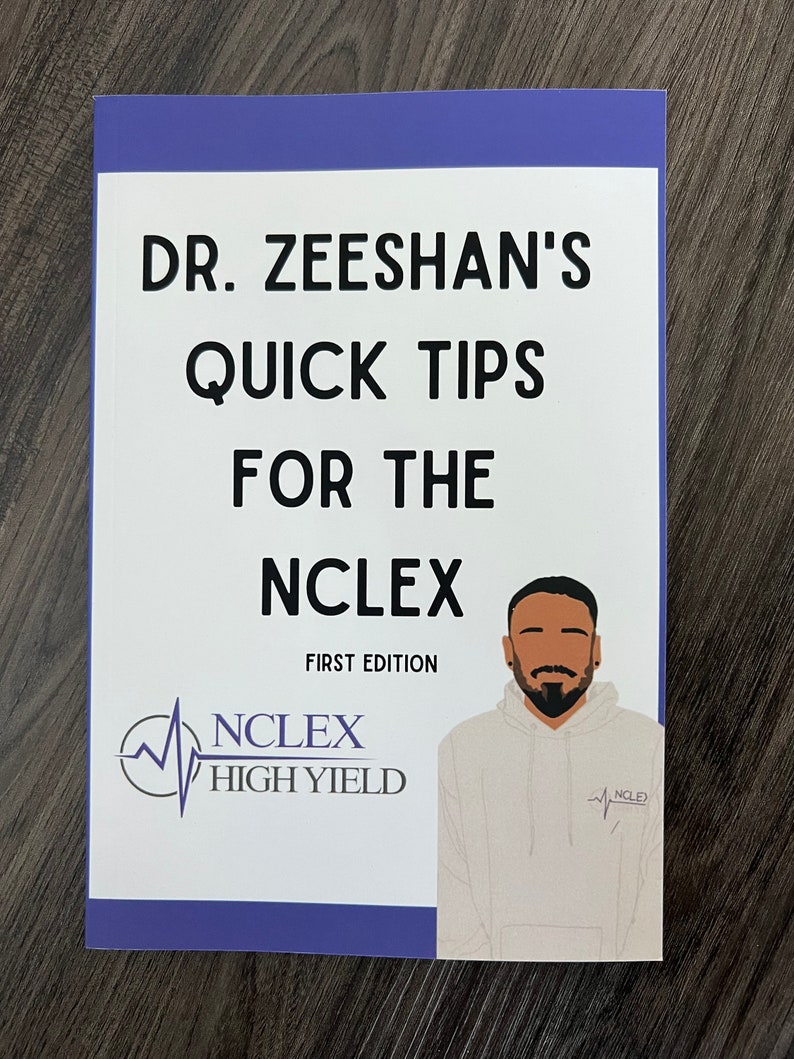 Zeeshan Sticker Dr. Zeeshan's NCLEX High Yield Quick Tips + Mystery Stickers! - Etsy