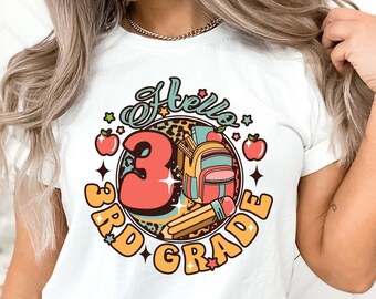 Hello Third Grade Shirt, Third Grade Teacher Shirt, Teacher Gift, Gift for Teachers, 3rd Grade, Third Grade Teacher,Back to School Shirt