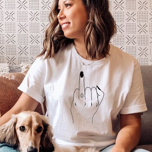 Ring Finger Bride Shirt, Wedding Party Shirt, Honeymoon T-Shirt, Cute Shirt, Bachelorette Party Shirt, Bridal Party Shirt, Cute Mrs Shirt