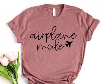 Chemise mode avion, chemise avion, chemise de voyage, cadeau d’aventurier, cadeau pour voyageur, mode avion, chemise de vacances