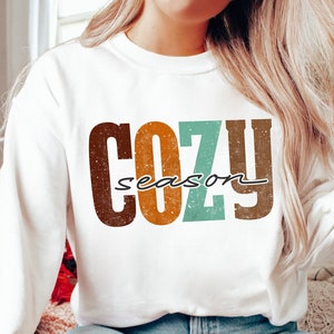 Cozy Season Fall Sweatshirt, 2023 Happy Thanksgiving, Hello Pumpkin Sweatshirt, Fall Hoody, Autumn Sweatshirt, Fall Shirt, Thanksgiving Tee