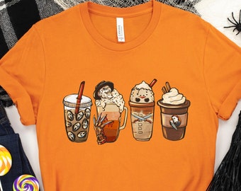 Horror Drink Coffee Shirt, Nightmare Before Coffee Shirt, Funny Coffee Shirt, Coffee Lover, Coffee Addict, Halloween Black Cat Spooky Season