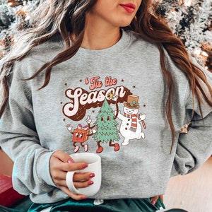 Tis The Season Sweatshirt, Christmas Tis The Season Shirt, Merry Christmas Sweatshirt, Christmas Tee, Cute Winter Sweatshirt